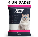 Areia para Gatos Xcat Blanc 3Kg - Fina, Branca e com controle de odores